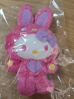 ハローキティKITTY　カラフルバニー　マスコットキーチェーン　2010