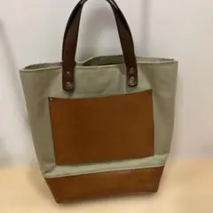 KINGSLEY WALTERS STUDIO キャンバス レザー トートバッグ