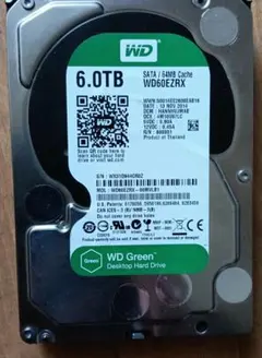 WD Green 6TB HDD WD60EZRX - メルカリ