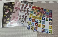 サンリオ リラックマ 平面シール　5枚セット 4サイズステッカー 切手風シール