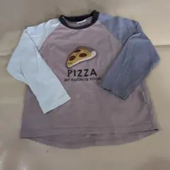 BREEZE ピザ刺繍 長袖カットソー 110