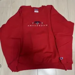 Champion AMSTERDAM スウェット レッド M
