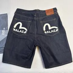 Palace Evisu Long Denim Short 34 未使用 Palace x Evisu Long Denim Short Raw Men's - SS24 - US