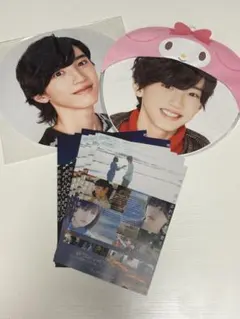 道枝駿佑 勝たん魂 うちわ あけおめ なにわ男子 Jr マイメロ うちわケース