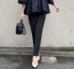完売 アメノチハレ 雨よけストレッチスリムパンツ（Canna） S ネイビー