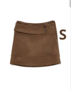 ANDMARY Raka suede belt skirt ミニスカート