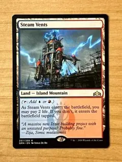 MTG 蒸気孔/Steam Vents 英語 1枚 - メルカリ