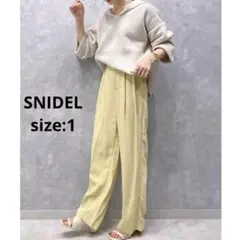SNIDEL タックイージーPT スナイデル イエロー 着心地ゆったり