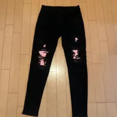 黒スキニー デニム