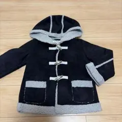 アズールバイマウジー　キッズ　120センチ　コート　アウター　黒×グレー