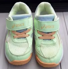 アシックス スニーカー 16cm ライトグリーン