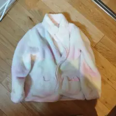 フリースジャケット 120cm ホワイト・ピンク