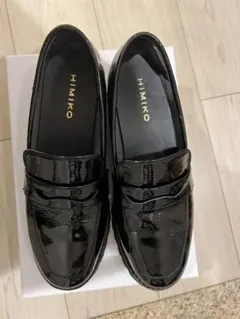 HIMIKO ブラック 厚底ローファー