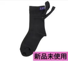 ANNA SUI 靴下 無地 ワンポイント リボン クルー丈 日本製のサムネイル