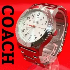 美品 COACH クォーツ 腕時計 メンズ クォーツ 稼動品 新品電池のサムネイル