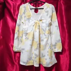 CECIL McBEE 花柄長袖チュニック Mサイズ