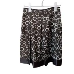 Soup スープ 【M】ひざ丈スカート 総柄 美品 レディース ポリ100%のサムネイル