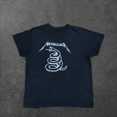 METALLICAメタリカハードロックバンT ブラックアルバムスネーク半袖古着