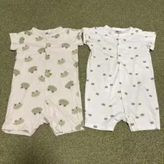 H&M カエル柄ロンパース 95cm未満 2点セット