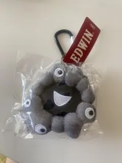万博　ミャクミャク　エドウィン　カラビナ付きフェイスマスコット　キーホルダー