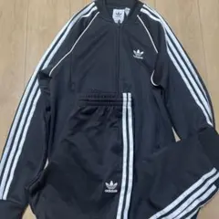 adidas ブラック ジャージセット