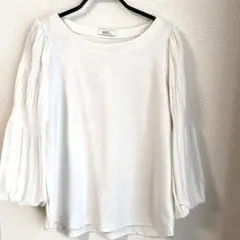 【earth music&ecology 】上品トップス フリーサイズ　白色