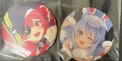 ホロライブ 宝鐘マリン 兎田ぺこら TSUTAYA 缶バッジ