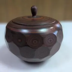 茶心壺　練り込み　茶壺　常滑焼のサムネイル