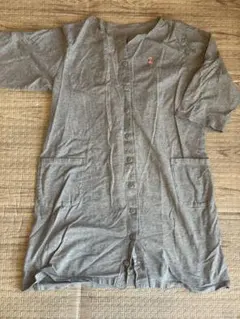 マタニティパジャマ　フラミンゴ刺繍 グレー M〜Ｌ