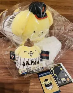 侍ジャパン サンリオキャラクターズタイトーくじA賞抱き枕D賞マスコットG賞カード