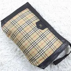 美品◎バーバリーズ クラッチバッグ ノバチェック 90s ヴィンテージ 英国製