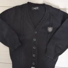 COMME CA ISM ブラック カーディガン 90