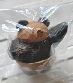 【匿名配送】高旗将雄たかはたまさお　木彫り風フィギュアコレクション『おすもう熊』