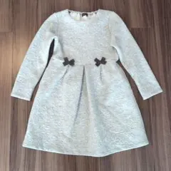 グレー 長袖ワンピース 130cm BeBe