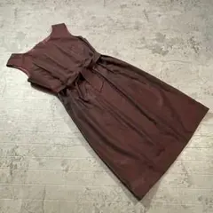 【STRAWBERRY-FIELDS】(2)日本製  ドット フレア ワンピース