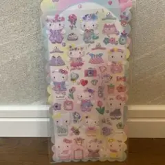ハローキティ　硬いシールセット　おまけシール付き
