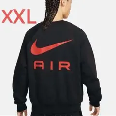 NIKE スウッシュ　トレーナー　ビッグロゴ AIR XXL 黒 スウッシュ