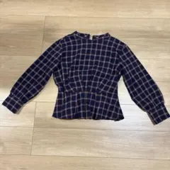 ITS’DEMO チェック柄　ブラウス　38(M)