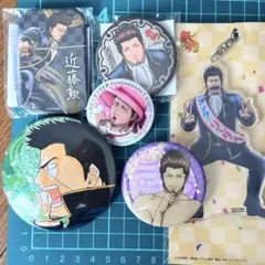 銀魂　ナンジャタウン　J-world 近藤勲　缶バッジ　キーホルダー　セット