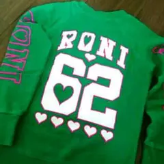 RONIでかプリントトレーナー 緑 サイズ⏩ＭＬのサムネイル