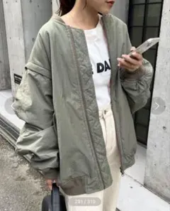 新品未使用　チャオパニックティピー　2WAYボリュームスリーブMA-1 カーキ