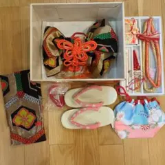 七五三 7歳用 結び帯 草履 バッグ 小物セットのサムネイル