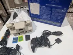 美品 PS2 SCPH-30000 初期型 箱付き 2コントローラー メモカ3枚