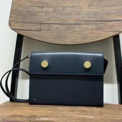 希少！RSVP GOLDEN EYES スムースカーフスキンショルダー　ネイビー