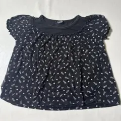 COMME CA ISM 花柄フリル袖トップス 120A