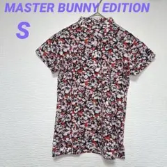 美品 マスターバニーエディション 花柄　半袖ポロシャツ 0 ゴルフウェア S