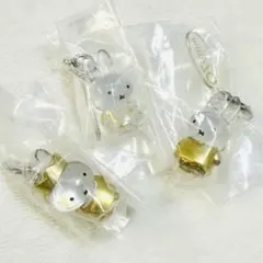 ミッフィー miffy めじるしアクセサリー B C F 3点 ガチャガチャ