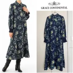 まる子 様専用GRACE CONTINENTAL刺繍シャツワンピース定価4.6万
