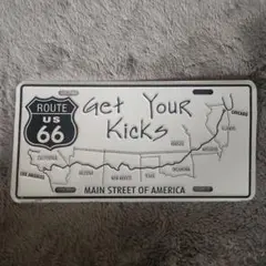 ルート66 メタルプレート Get Your Kicks