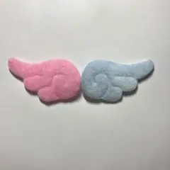 ❤︎量産型❤︎　天使の羽　ヘアクリップ　ピンク　水色　2点セット